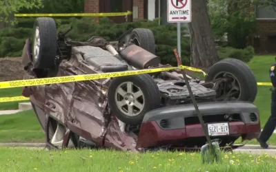 High-Speed Chase Ends in Rollover Crash in New Berlin; Suspect Arrested